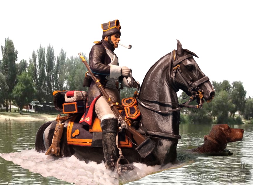 Miniatura. «Fourrager en compagnie.&nbsp;1811»