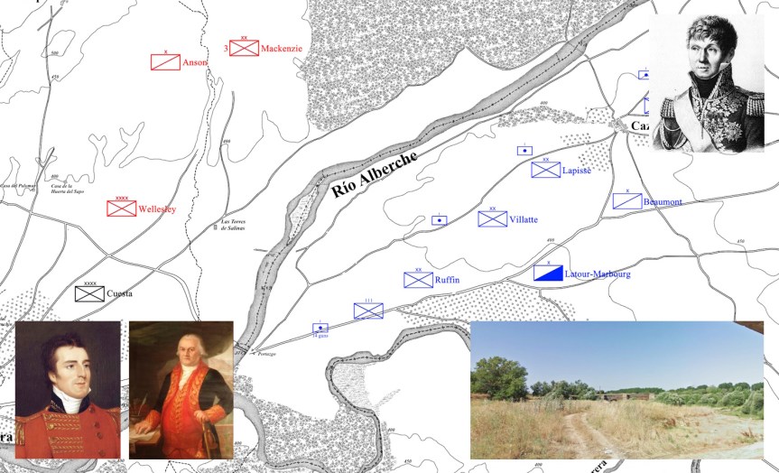 El general Cuesta y Sir Arthur Wellesley ante el puente sobre el Alberche, por Leopoldo&nbsp;Stampa
